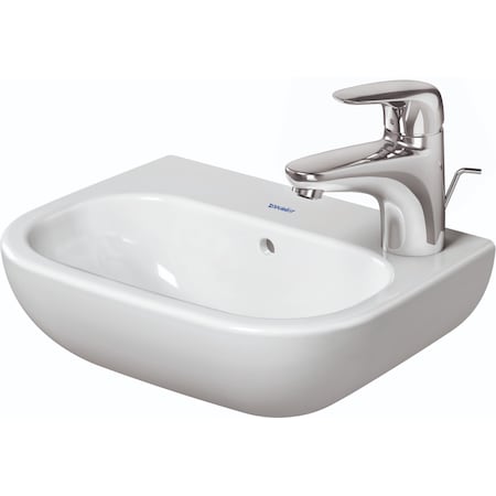 Duravit D-Code Handrinse Bathroom Sink 07053600092 White 07053600092